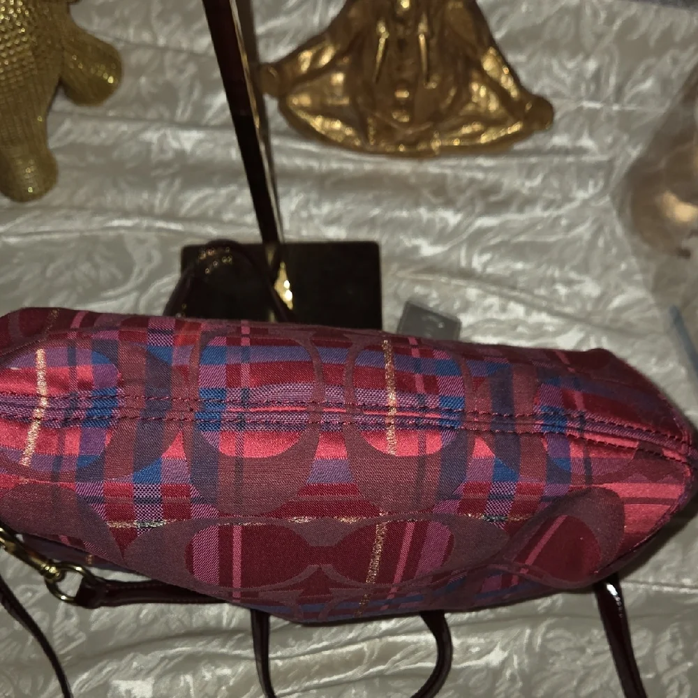 Coach Poppy Tartan Plaid Crossbody